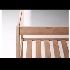 直接引取限定 【今年購入組立済み】IKEA 【ネスナ／ガラスサイドテーブル】の画像