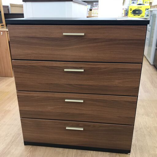 ★ジモティ割あり★  チェスト ブラウン H91×W79×D40 クリーニング済み KJ1515