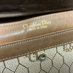 ディオール Christian Dior ハニカム 長財布 がま口 ベージュの画像