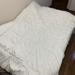 【美品】洗える掛け布団シングル＋カバー+布団クッションカバー