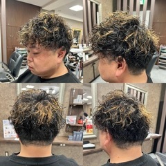 メンズヘアカット+シャンプー付きの画像