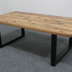 KANADEMONO/カナデモノ センターテーブル 幅100×奥行50 スタイリッシュ リビング ミニマルモダン オーダー 中古家具 店頭引取歓迎 R6931)