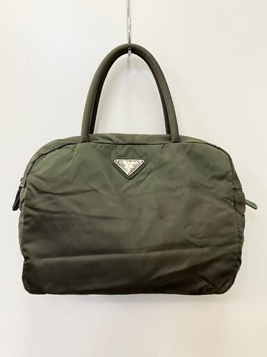 プラダ　PRADA　ナイロン　ハンドバッグ　カーキ グリーン オリーブ