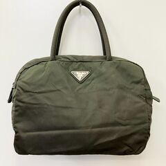 プラダ　PRADA　ナイロン　ハンドバッグ　カーキ グリーン オリーブ