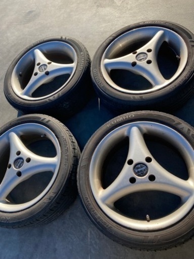 17インチ　アルミホイール　タイヤ付き　4本