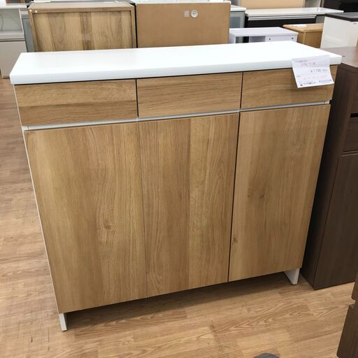 ★ジモティ割あり★  シューズボックス ブラウン H110×W113×D37 クリーニング済み KJ1520