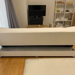 3人掛けソファベッド★中古・美品★ベージュの画像