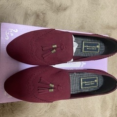maremare タッセルシューズ　赤の画像