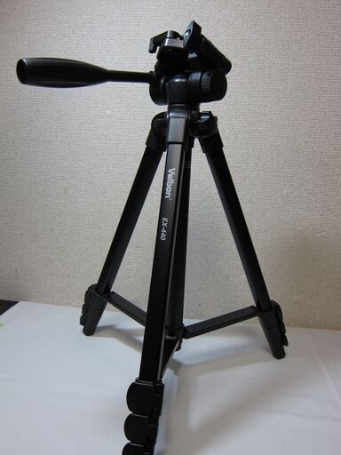 三脚☆Velbon ベルボン EX-440 中型アルミ製 収納ケースあり
