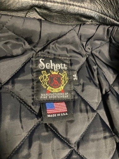 【極美品】schott 613RD 34 舶来堂別注モデル ワンスター 618 613 UST