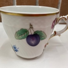 【愛品館江戸川店】リチャードジノリ  ペルージャベッキオフルーツデミタスカップ＆ソーサー  ID102-025897-007 の画像