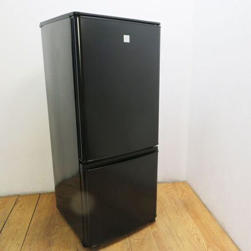 【京都市内方面配達無料】良品 三菱 146L ブラックカラー 冷蔵庫 KL01