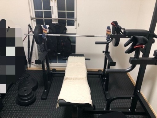 ベンチセット、懸垂マシン、ジョイントマット