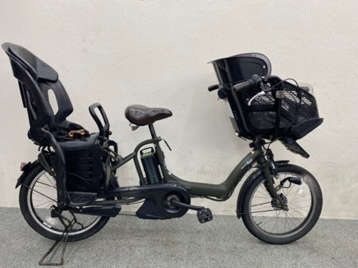 格安　子供乗せ電動自転車　3人乗りヤマハパスキッス　20インチ　子供シート付き　入園準備に