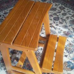 脚立　踏み台　木製の画像