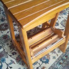 脚立　踏み台　木製の画像