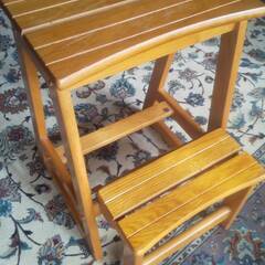 脚立　踏み台　木製の画像