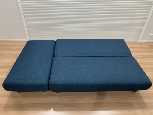 【値下げ】ニトリ　ソファベッド(オットマン付) 