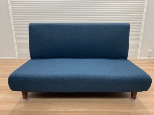 【値下げ】ニトリ　ソファベッド(オットマン付)