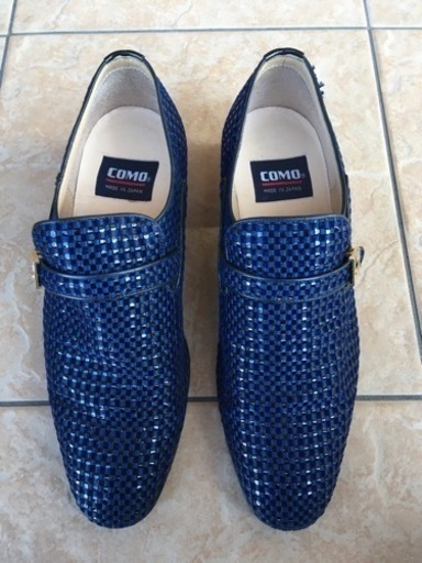 como メッシュ　ブルー　２４cm
