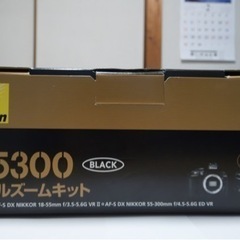 Nikon D5300本体と55-300mm NIKKORレンズ