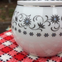 ノリタケ　noritake◎シュガーポット シルバークイーンシリーズ　新品未使用　砂糖入れ　テーブルウェアの画像