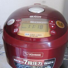 【受付終了】【良品】 炊飯器　象印　NP-NC10N　圧力IH　7段圧力　現役使用中の画像