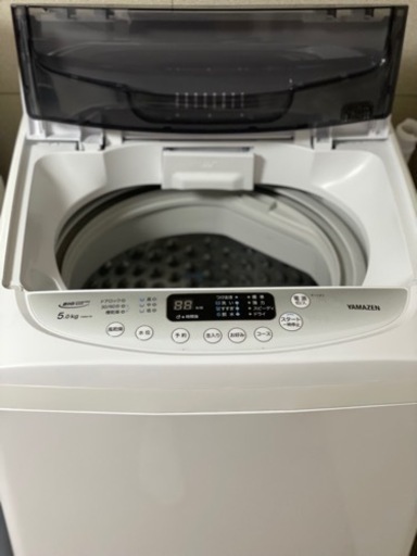 送料・設置込み　洗濯機　5kg YAMAZEN 2020年