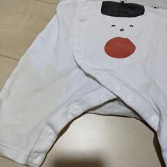 ベビー服 ロンパース カバーオール 長袖 おにぎり 秋冬 50cm 60cmの画像