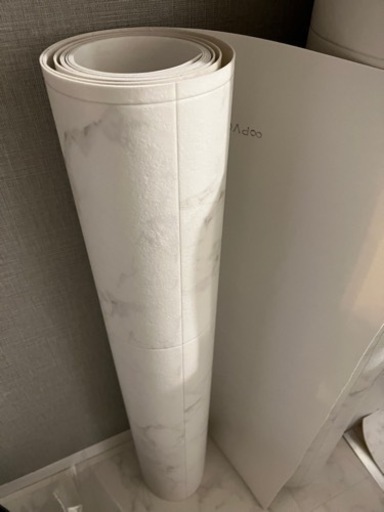 クッションフロア　ホワイト　大理石調　新品