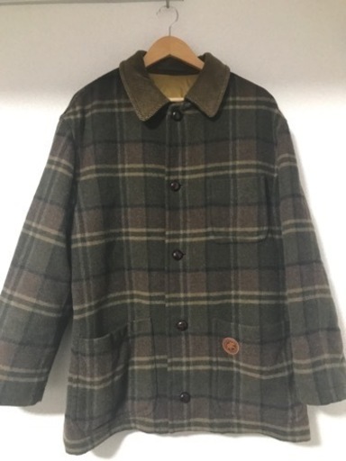 【美品】ハンティングワールド　チェックジャケット　アルパカ混　胡桃ボタン
