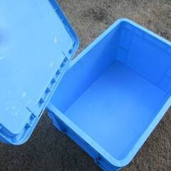 プラスチック箱2個.. サンコー サンボックス#54-2フタ　 幅550×奥行400×高さ330.5mm ...収納・工具箱・コレクションなどにの画像