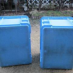 プラスチック箱2個.. サンコー サンボックス#54-2フタ　 幅550×奥行400×高さ330.5mm ...収納・工具箱・コレクションなどにの画像