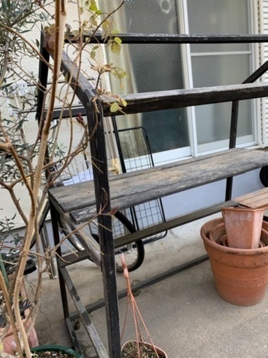 ガーデニング用木製棚　　観葉植物等に。
