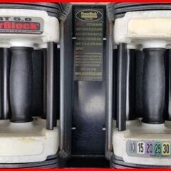 ① 状態良好 POWERBLOCK/パワーブロック SPORT 5.0 可変式ダンベル2個セット 重量(約):23kg×2 専用スタンド付き 手渡し希望/自社配送可能（配送エリアについてお問い合わせください）の画像