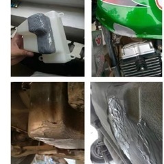 鉄・アルミ～FRP・コンクリート耐熱＆金属接着肉盛り・接着・溶接補強悪天候にも対応してい耐高温/油汚れ防止/お徳の画像