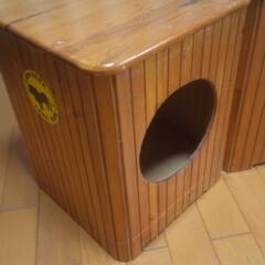 椅子　収納用穴付き　２脚の画像