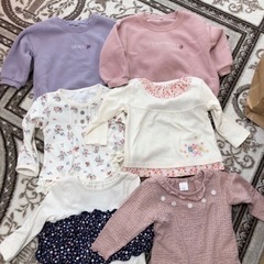 キッズ服　裏起毛フリース　長袖Tシャツ