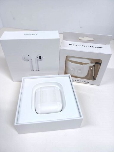 AirPods MV7N2J/A (A2032,A2031,A1602) ケース付き！