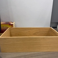 無印　木製　ティッシュケース