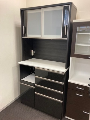 【中古品】M108 ニトリ 食器棚 キッチンボード キッチン収納 約100×約40×約205