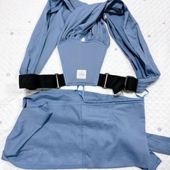 抱っこ紐　スモルビ　メッシュ　ブルーグレー
