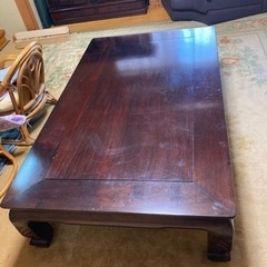 座卓　ローテーブル　紫檀　定価20万円　レトロ