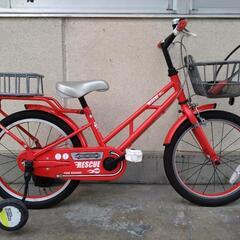 子供用自転車 補助輪付き 18インチ 引き取り限定