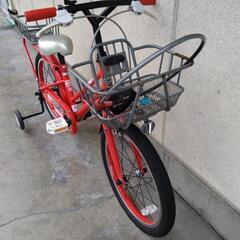 子供用自転車 補助輪付き 18インチ 引き取り限定の画像
