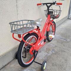 子供用自転車 補助輪付き 18インチ 引き取り限定の画像