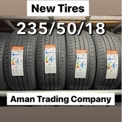 235/50/18 (4本)新品タイヤ+交換、アマントレーディン...