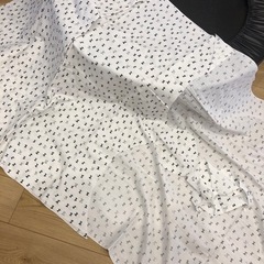 【生地】リボン　モノトーン　はぎれの画像