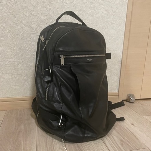 サンローラン バックパック シティYSL レザー黒 リュックサック