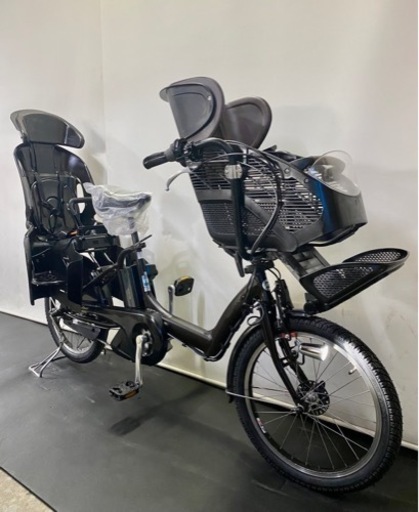 関東全域送料無料 保証付き 電動自転車 ブリヂストン アンジェリーノ 20インチ 3人乗り 8.7ah 濃茶